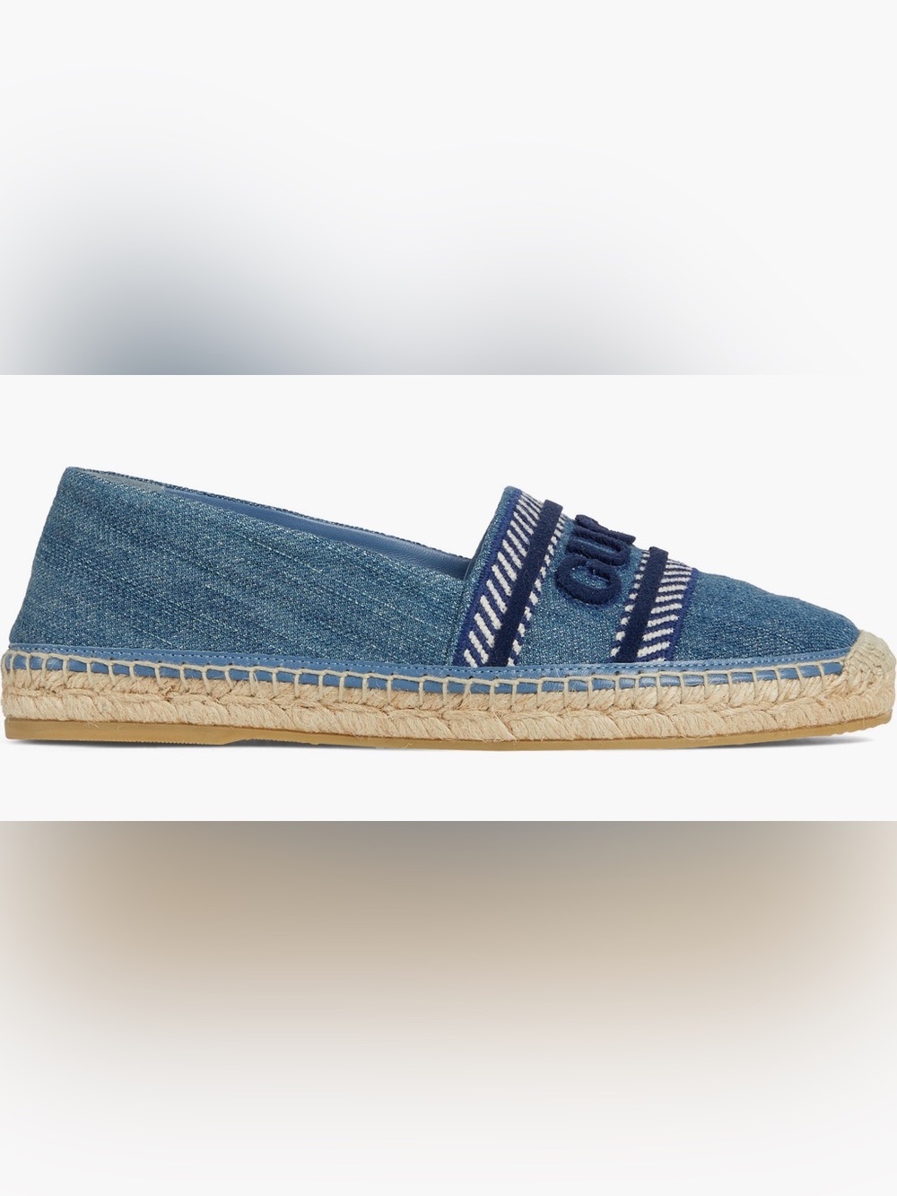 Gucci Denim Espadrille Flats. Size 38.5. - Picture 3 of 15